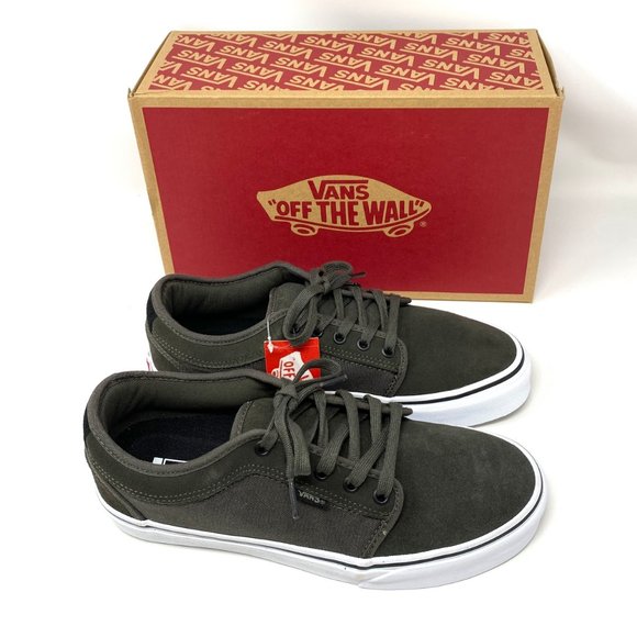 💖MEGA SALE💖Vans Chukka  Olive Gray Suede Canvas Skate  Womens  9 VN0A38CGY33 - Picture 6 of 11